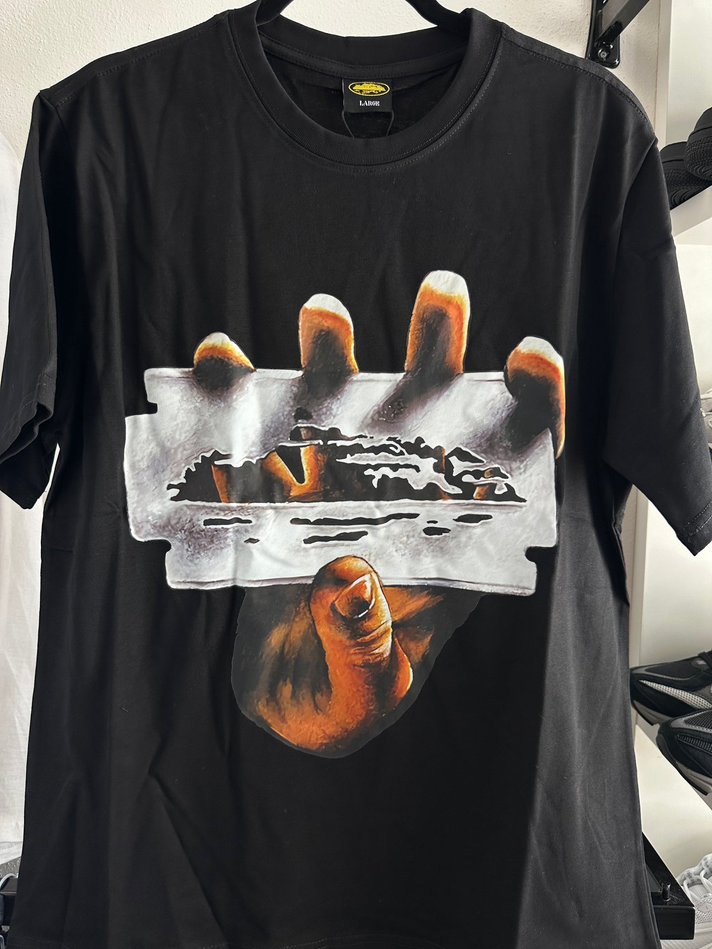 Camiseta Corteiz Preta “Blade” (Pronta Entrega)