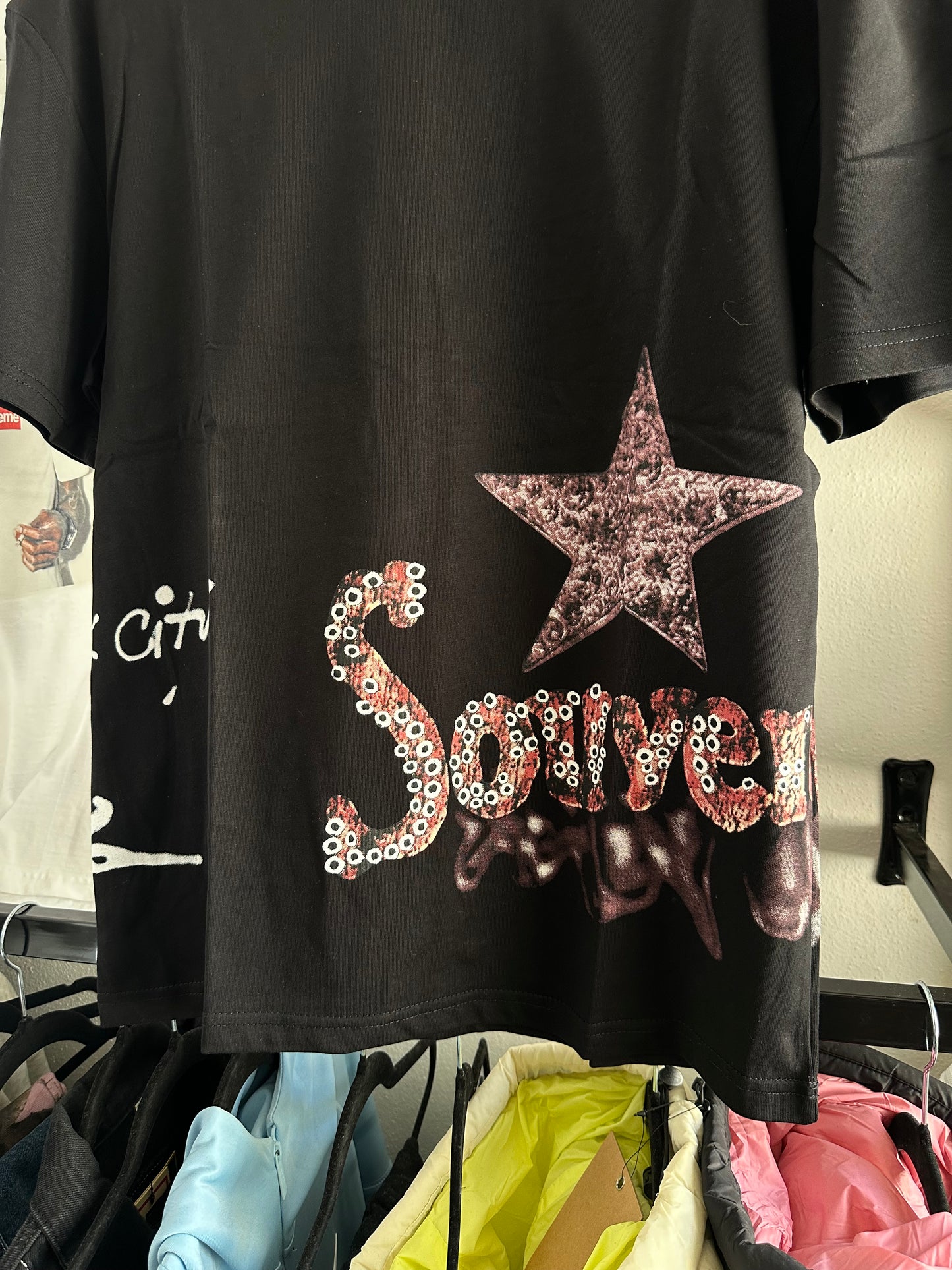 Camiseta Travis Scott Preta “Utopia NYC” (Pronta Entrega)