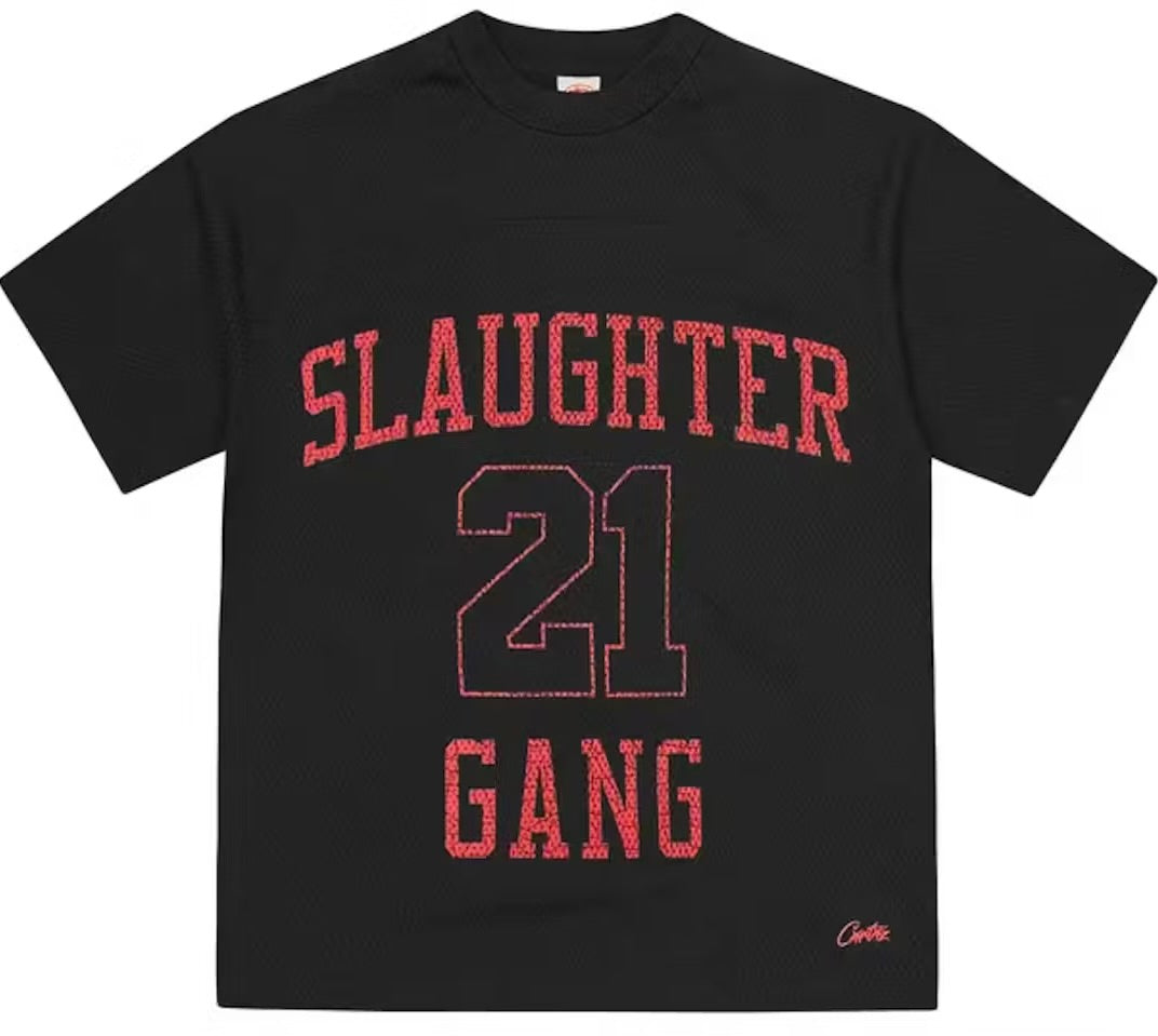 Camiseta Corteiz x 21 Slaughter Gang 21 Savage