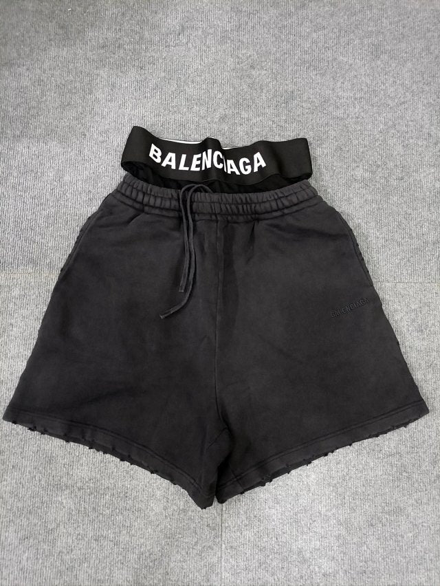 Shorts Balenciaga Double Waist ‘Black’
