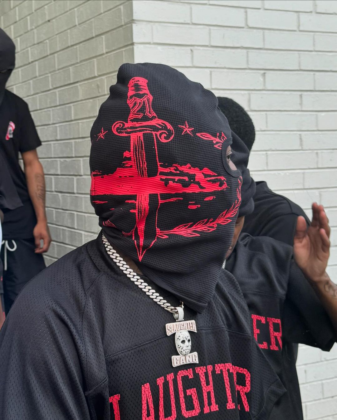 Balaclava Corteiz x 21 Slaughter Gang 21 Savage “Black”