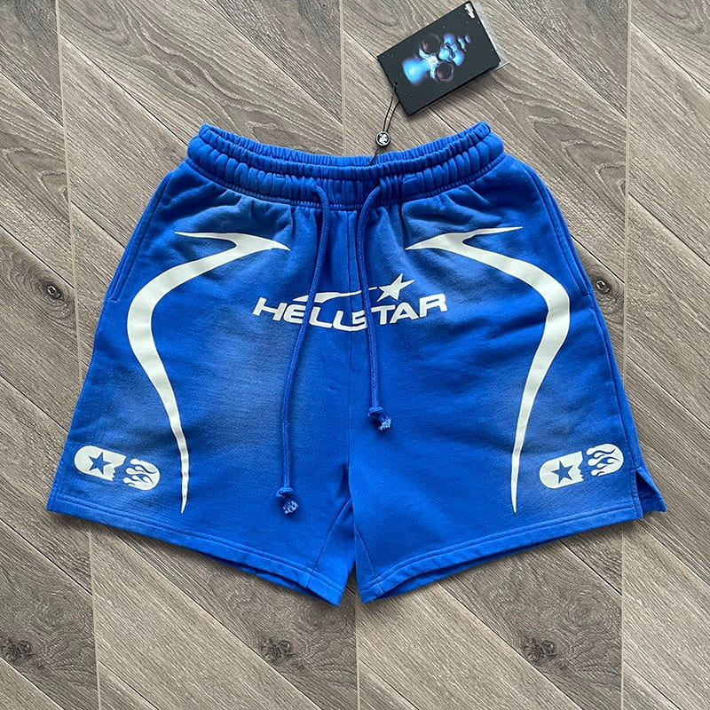 Shorts Moletom Hellstar Warm Up Blue