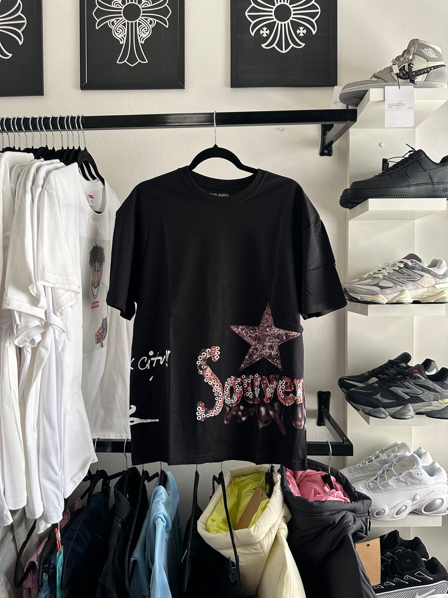 Camiseta Travis Scott Preta “Utopia NYC” (Pronta Entrega)