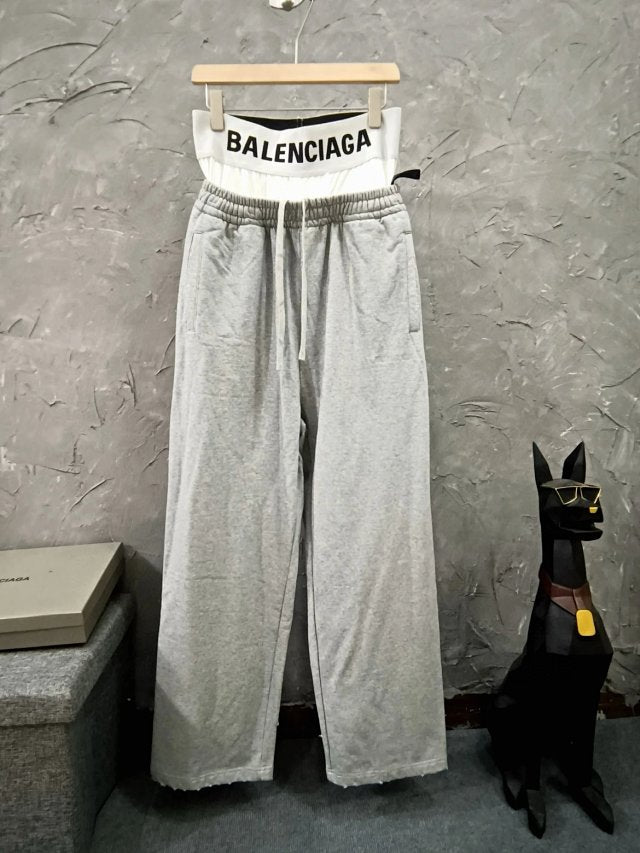 Calça Box Balenciaga Double Waist ‘Grey’