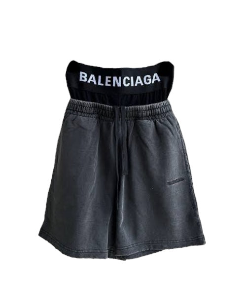 Shorts Balenciaga Double Waist ‘Black’