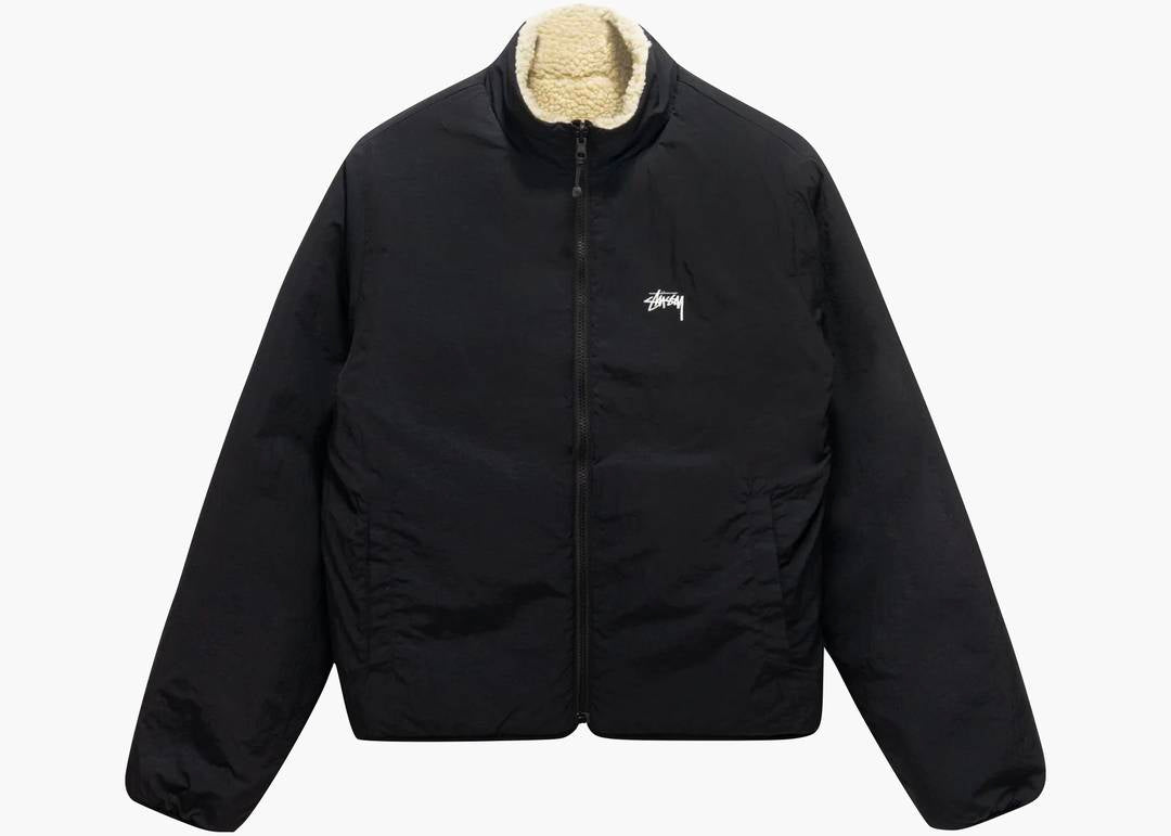 Casaco Stussy “8 Ball Reversible Cream Black”