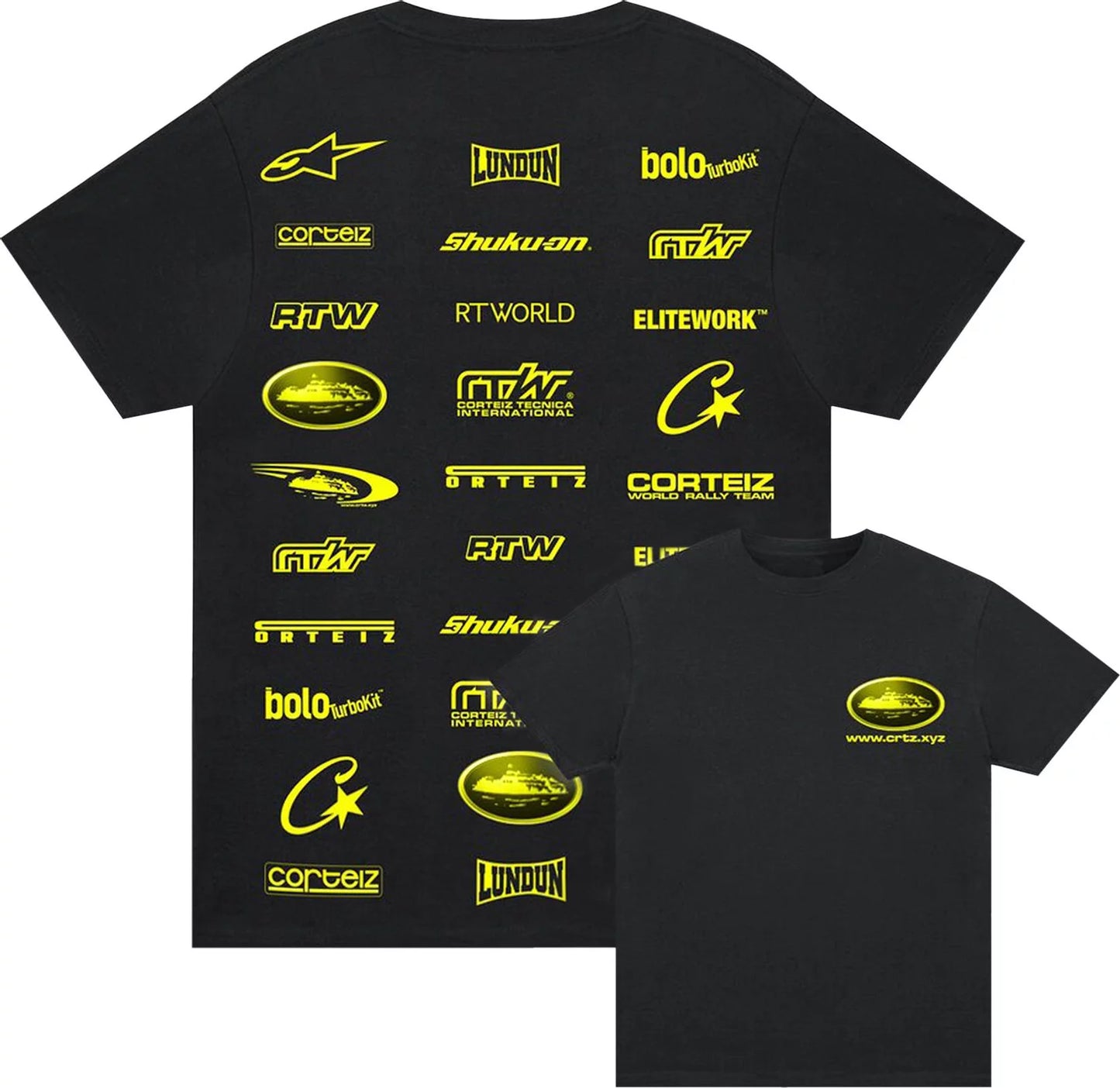 Camiseta Corteiz Rally Vinylz “Black”