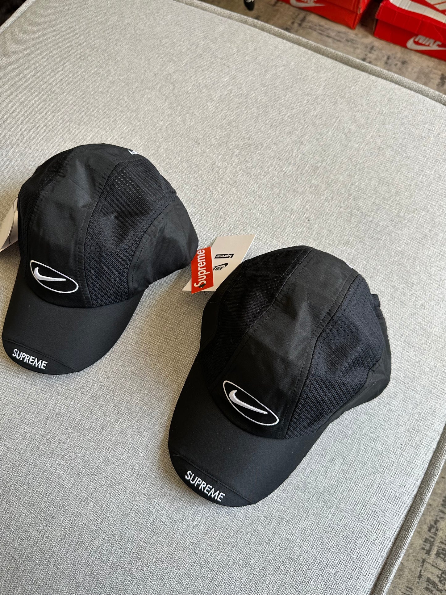 Boné Supreme x Nike Air Max ‘Black’ (Pronta Entrega)