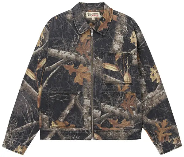 Jaqueta Stussy Realtree Edge Zip Work 'Black'