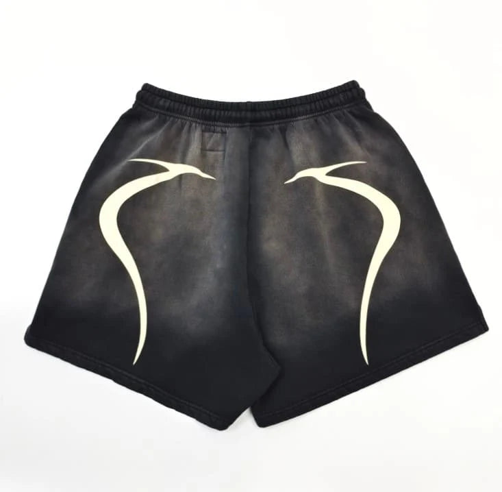 Shorts Moletom Hellstar Warm Up Black