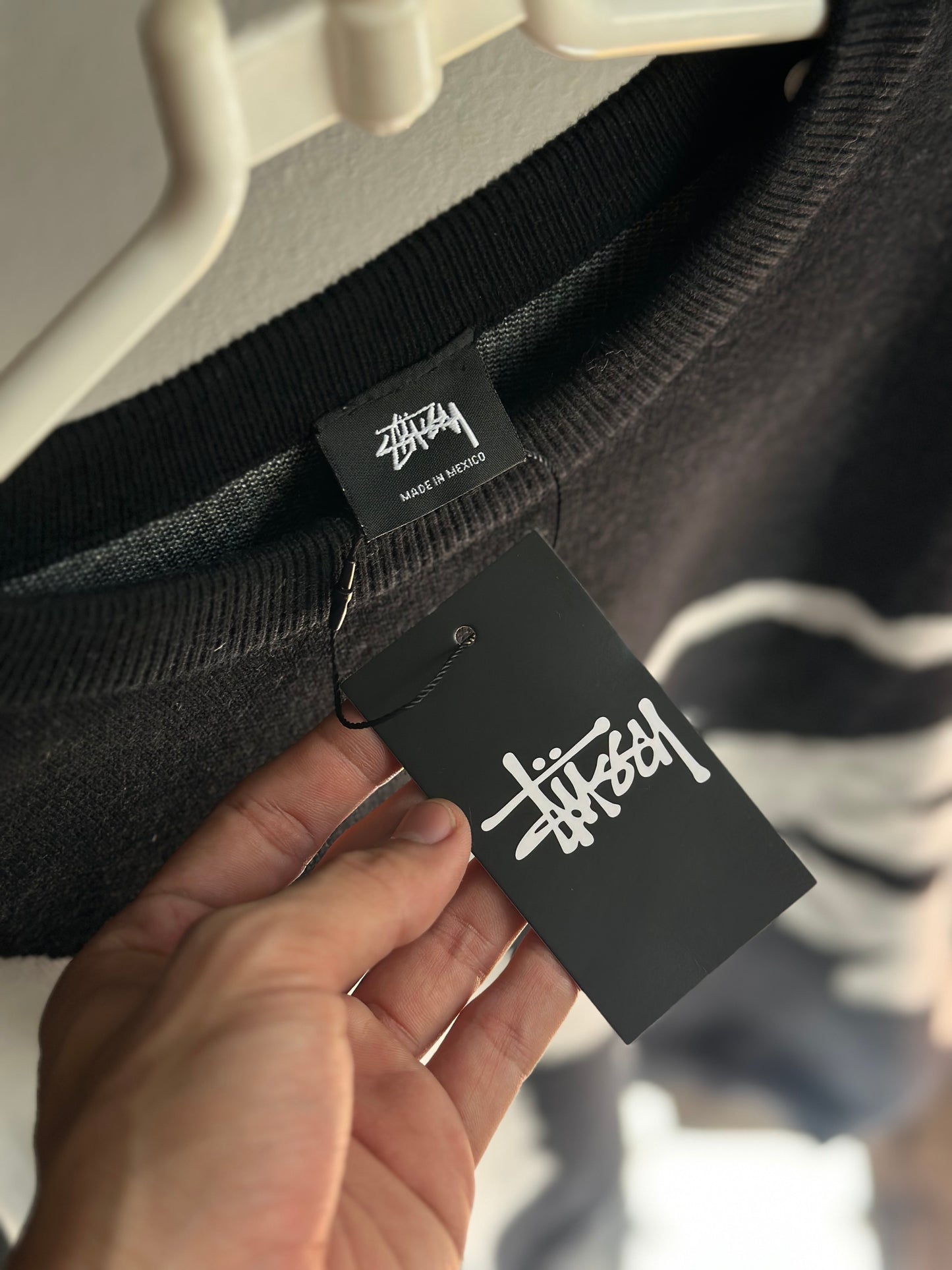 Suéter Stussy Big Logo “Preto” (Pronta Entrega)