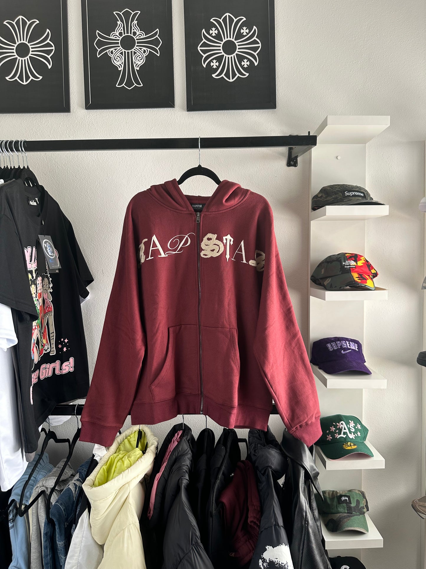 Conjunto Tracksuit Trapstar Script Zip (Pronta Entrega)
