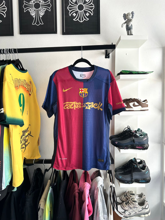 Travis Scott x Nike Camiseta FC Barcelona Cactus Jack 2024/25 Match Home (Pronta Entrega)