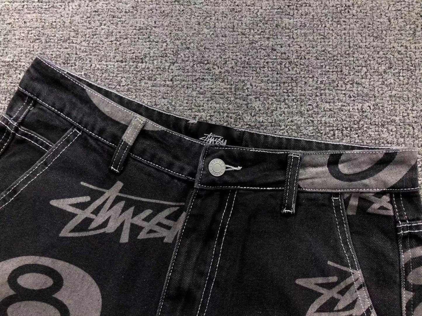 Calça Stussy Stock 8 Ball Denim