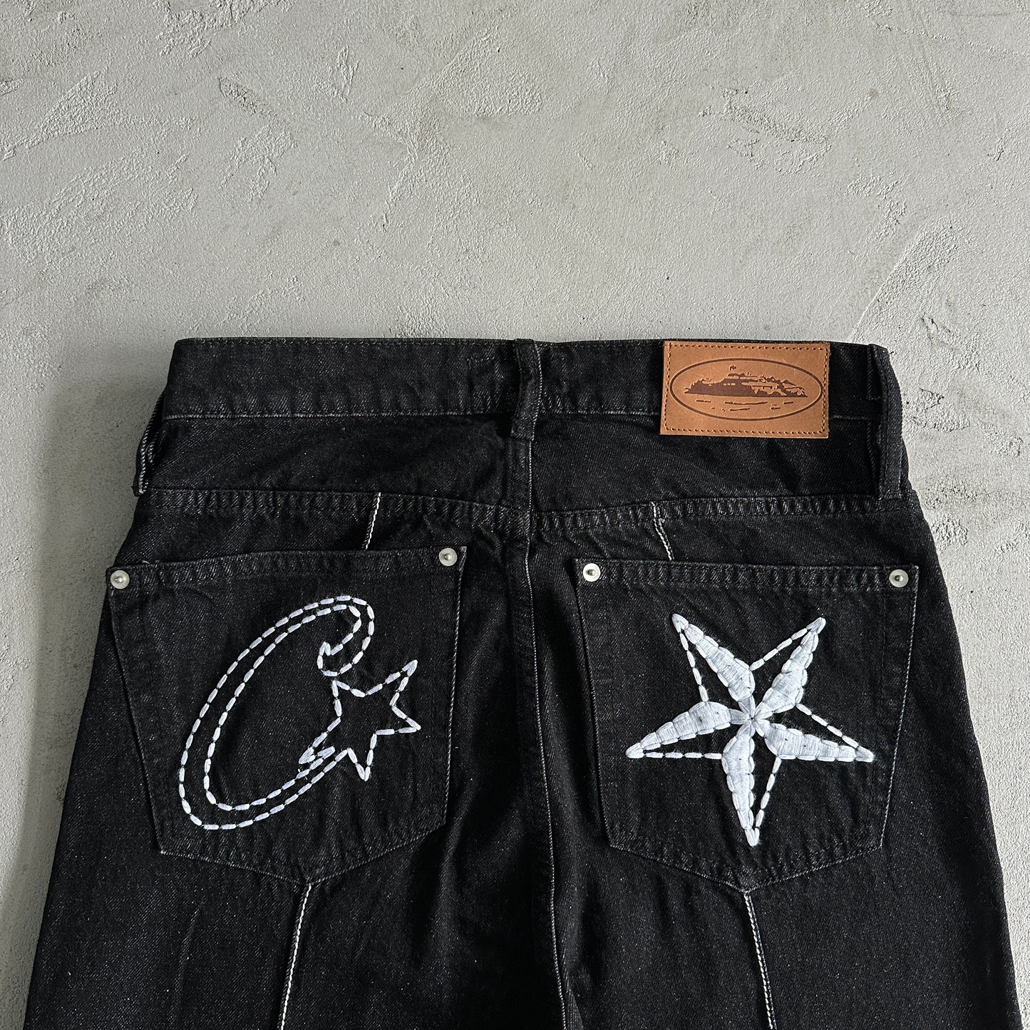 Calça Jeans Corteiz Denim “Black”