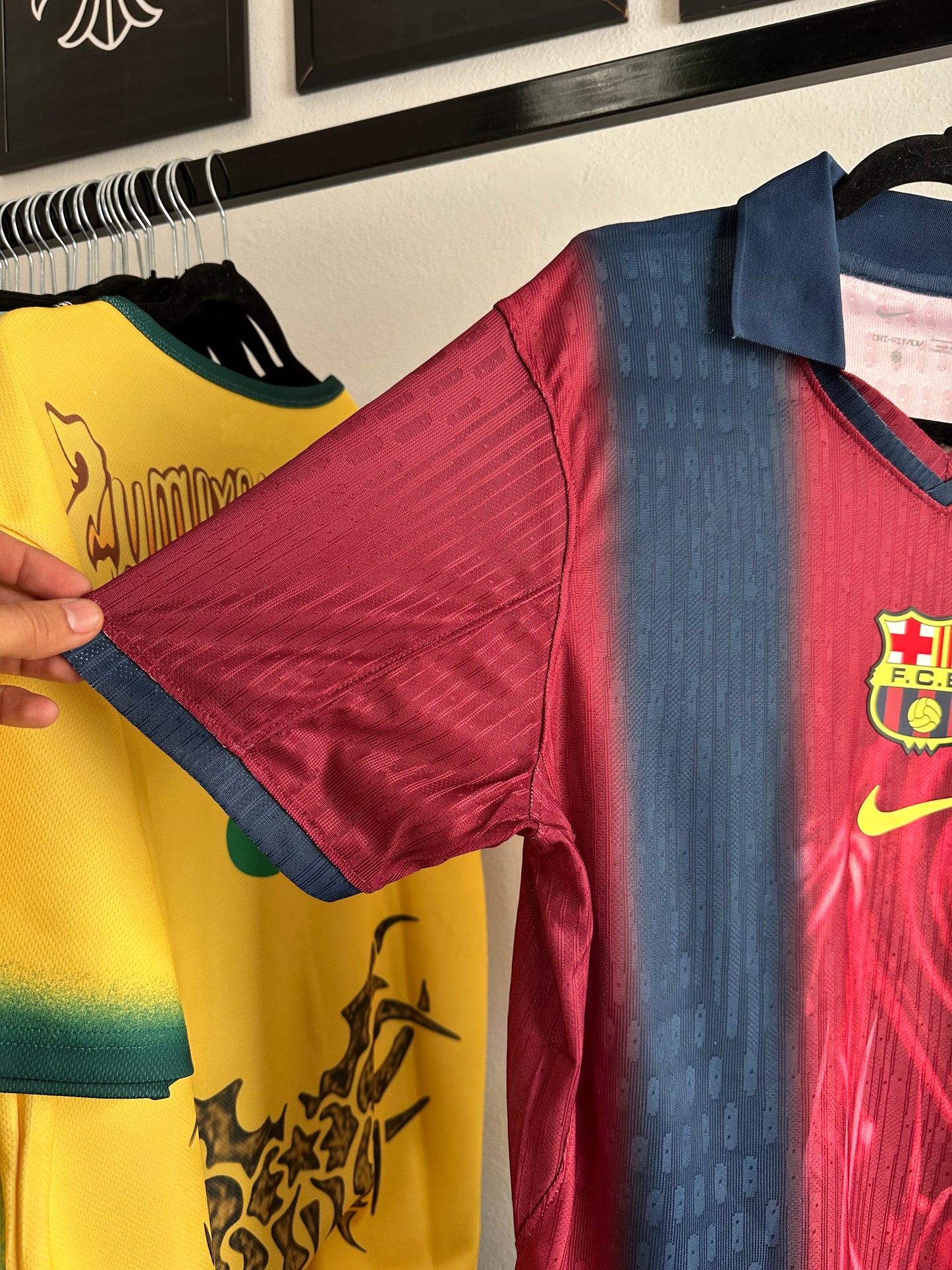 Travis Scott x Nike Camiseta FC Barcelona Retro 2000/01 Home Skeleton (Pronta Entrega)