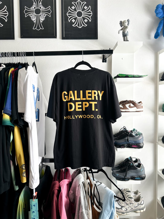 Camiseta Gallery Dept "Black Yellow" (Pronta Entrega)