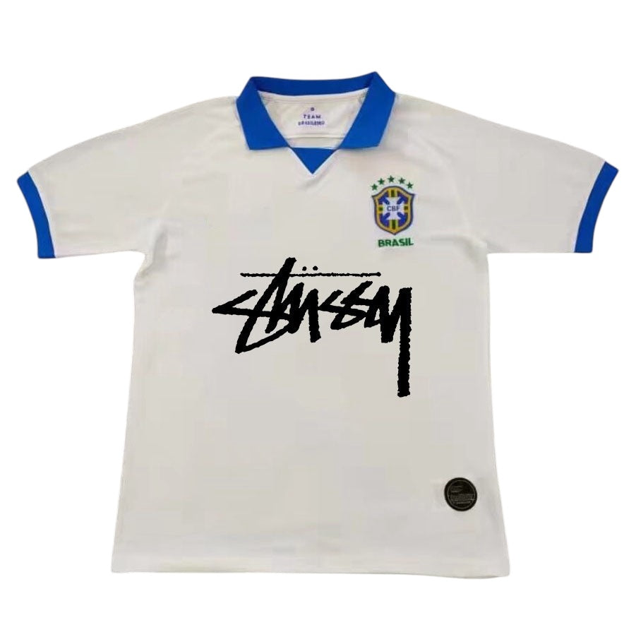 Camiseta De Time Brasil Stussy Branca