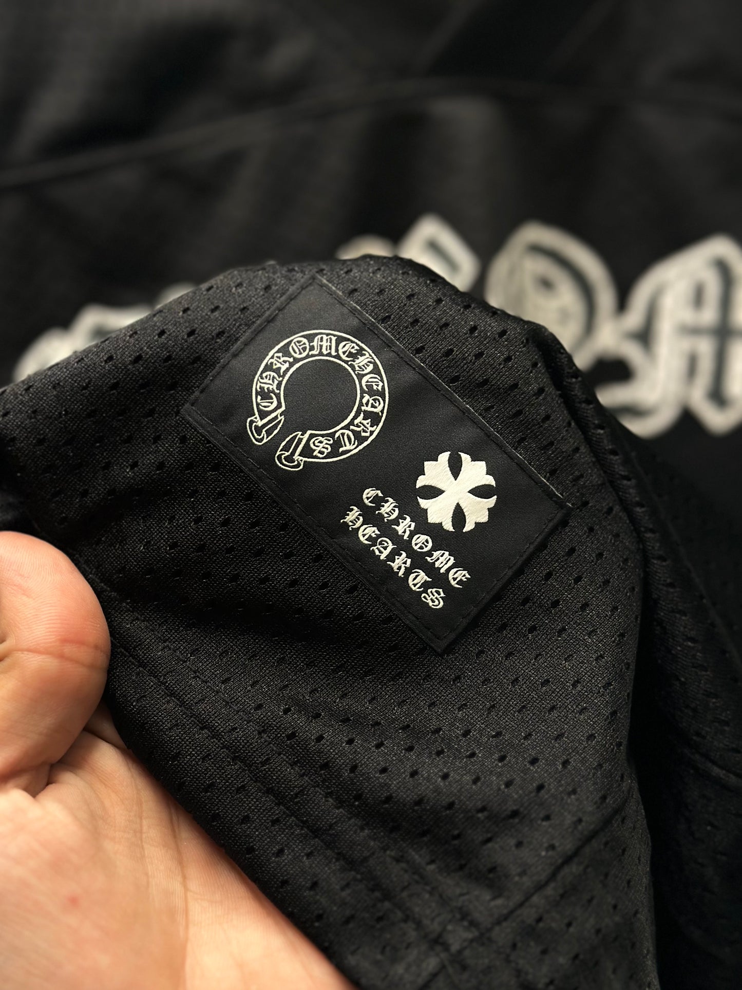 Conjunto Chrome Hearts Jersey Football “Black” (Pronta Entrega)