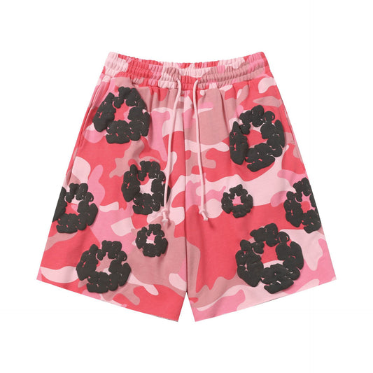 Shorts Moletom Denim Tears The Wreath ‘Pink Camo’