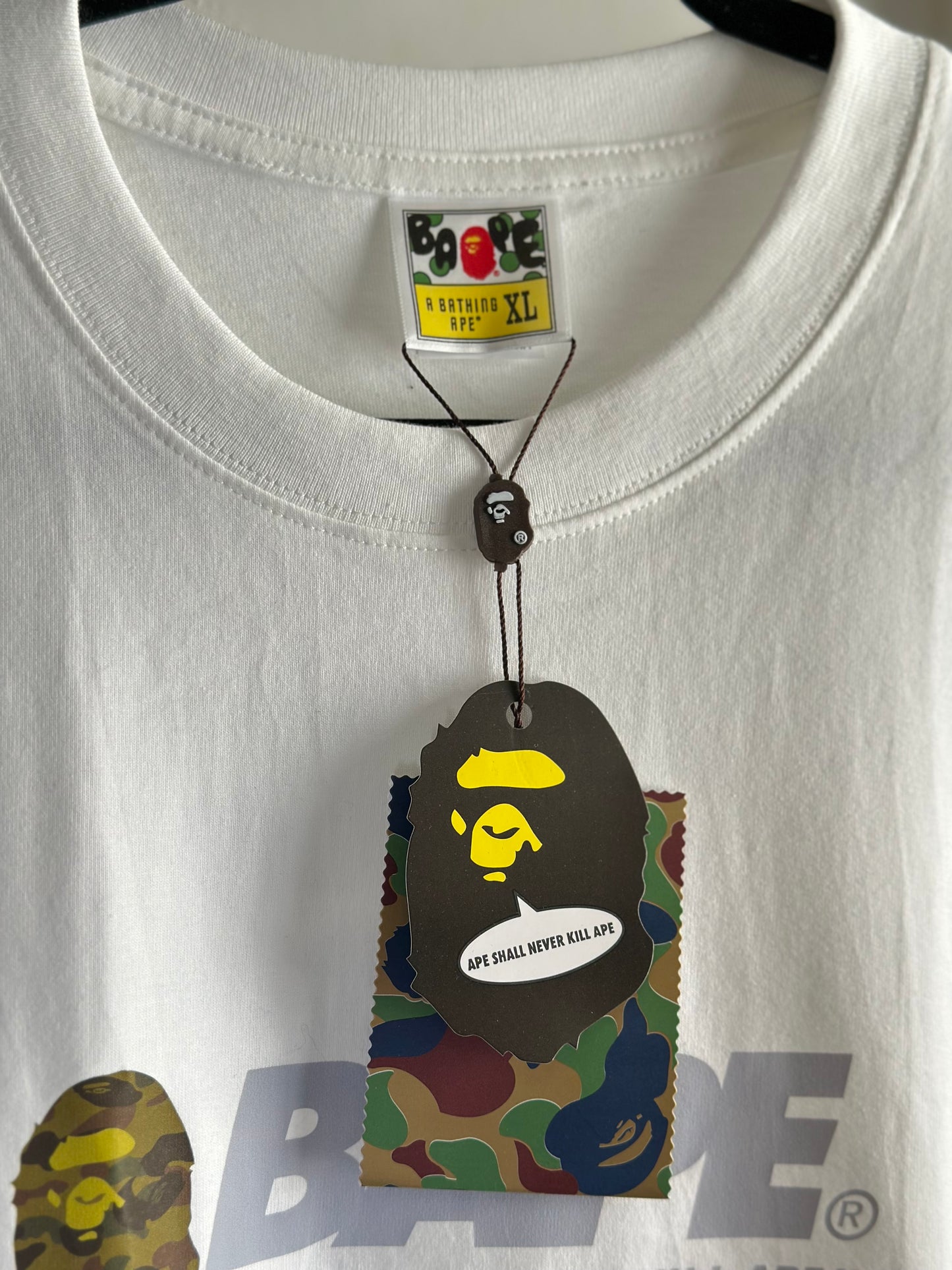 Camiseta Bape ‘Ape Shall Never Kill Ape’ (Pronta Entrega)