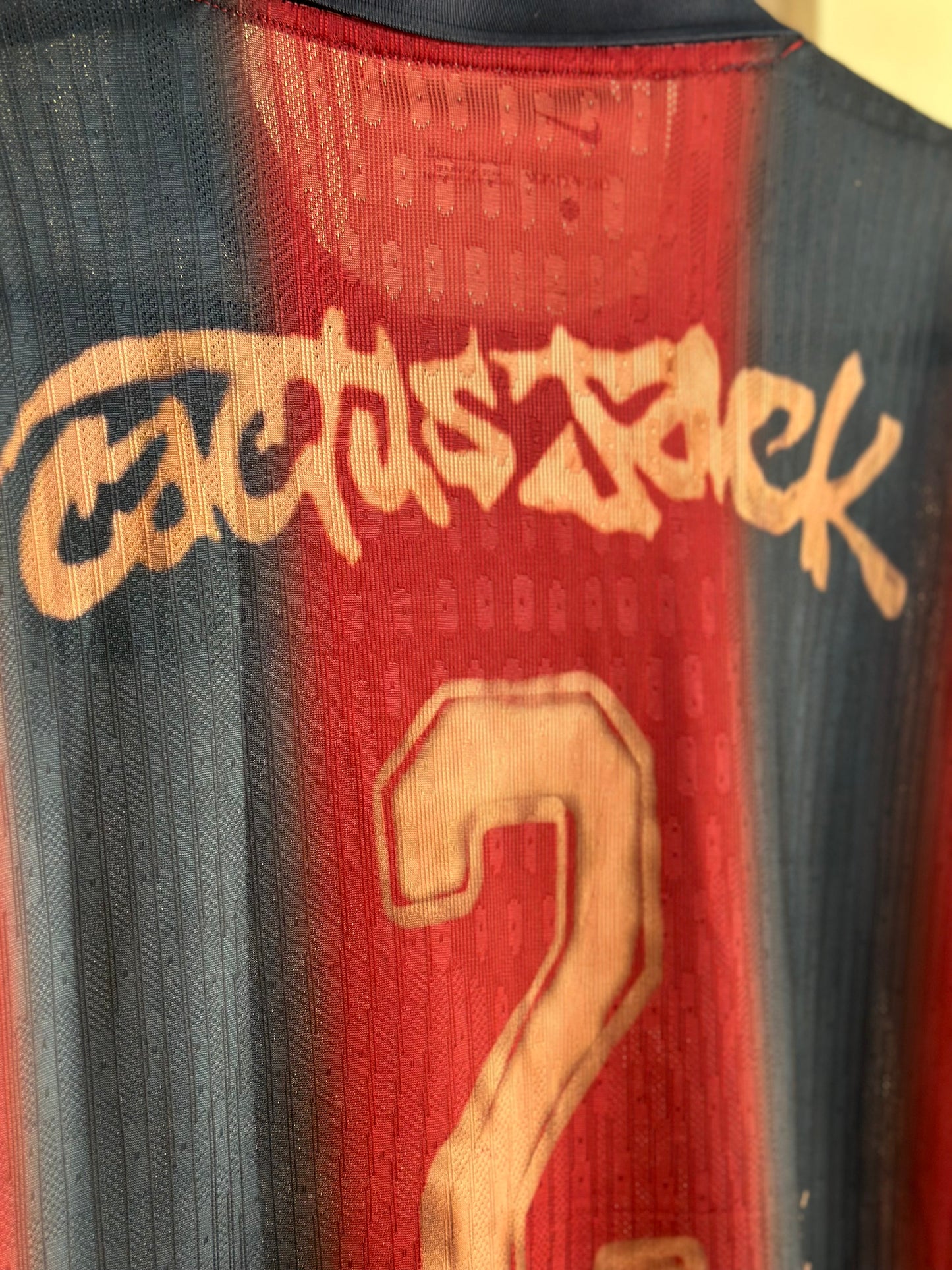 Travis Scott x Nike Camiseta FC Barcelona Retro 2000/01 Home Skeleton (Pronta Entrega)