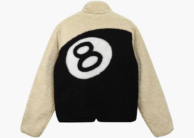 Casaco Stussy “8 Ball Reversible Cream Black”