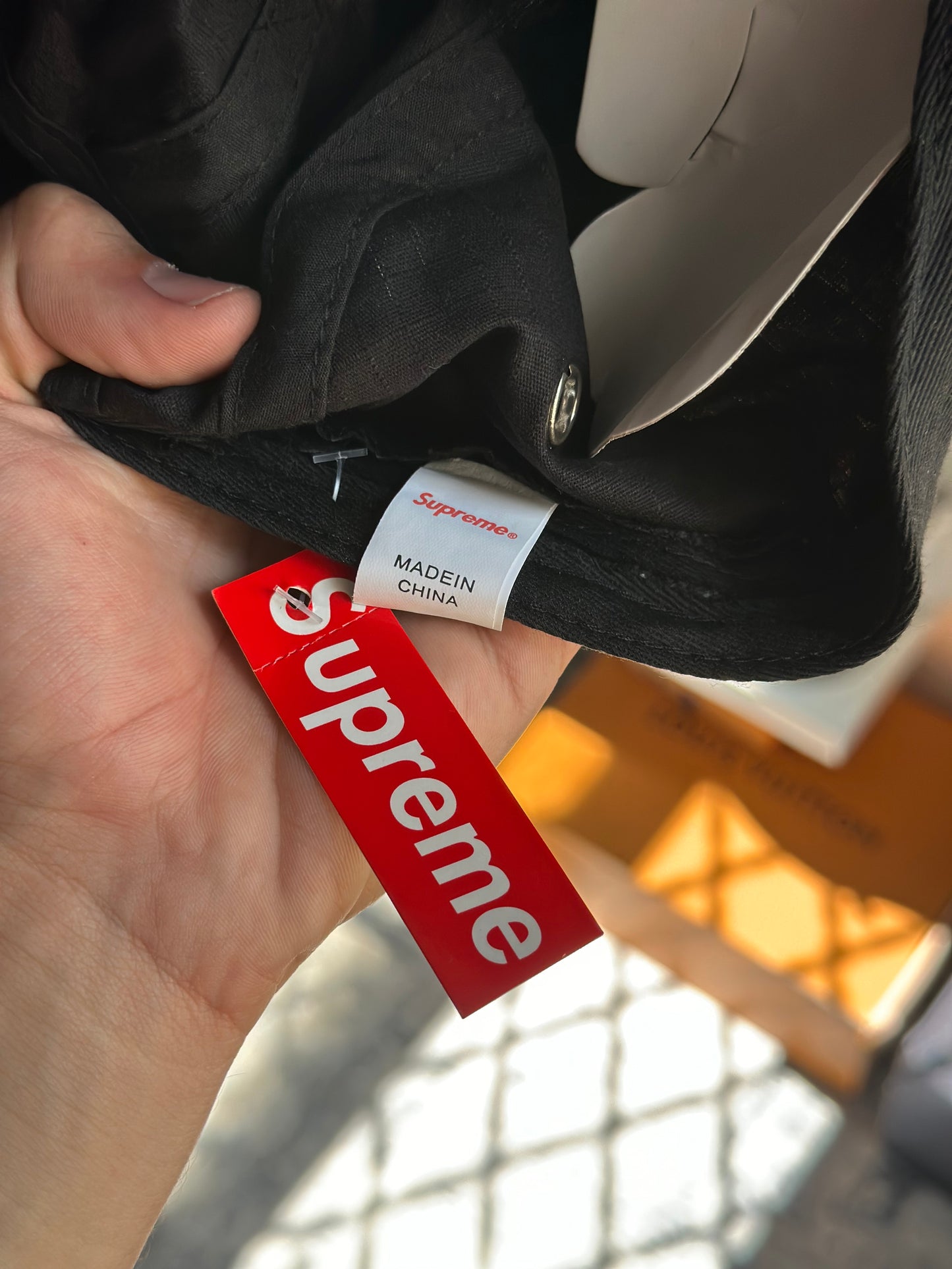 Boné 5 Panel Supreme Bogo Ventile "Preto" (Pronta Entrega)