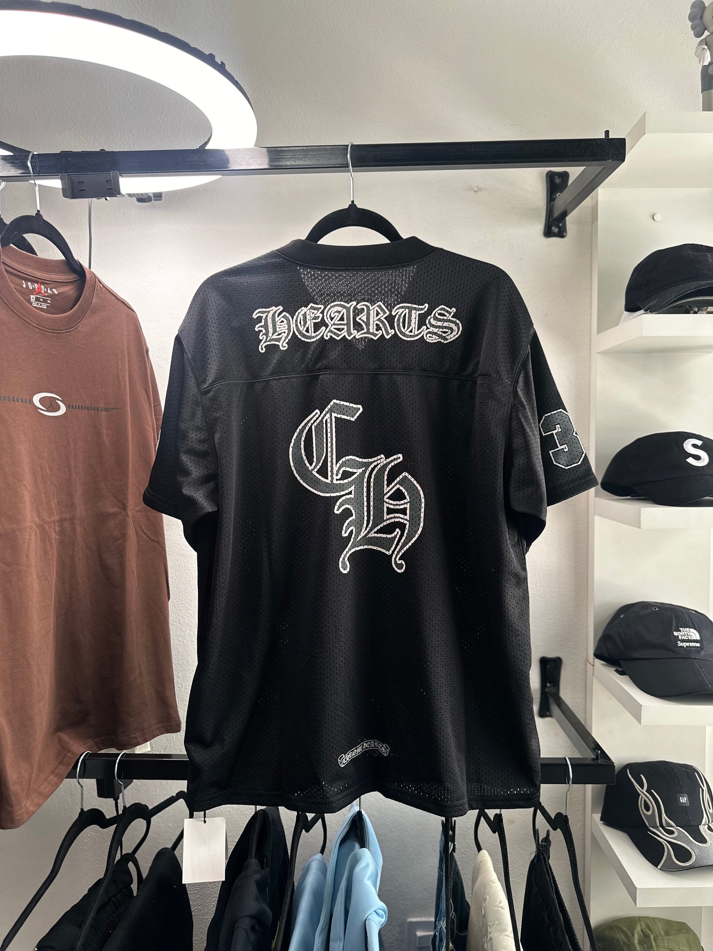 Conjunto Chrome Hearts Jersey Football “Black” (Pronta Entrega)