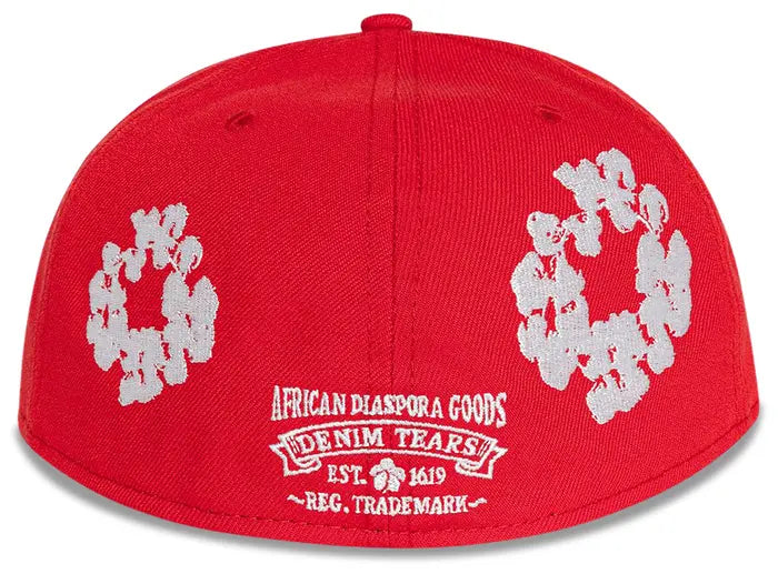Boné Denim Tears x New Era Cotton Wreath 59/50 “Red”