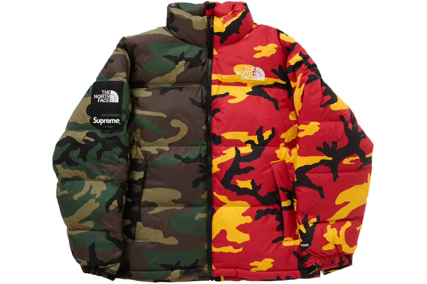 Jaqueta Puffer The North Face x Supreme Woodland Camo