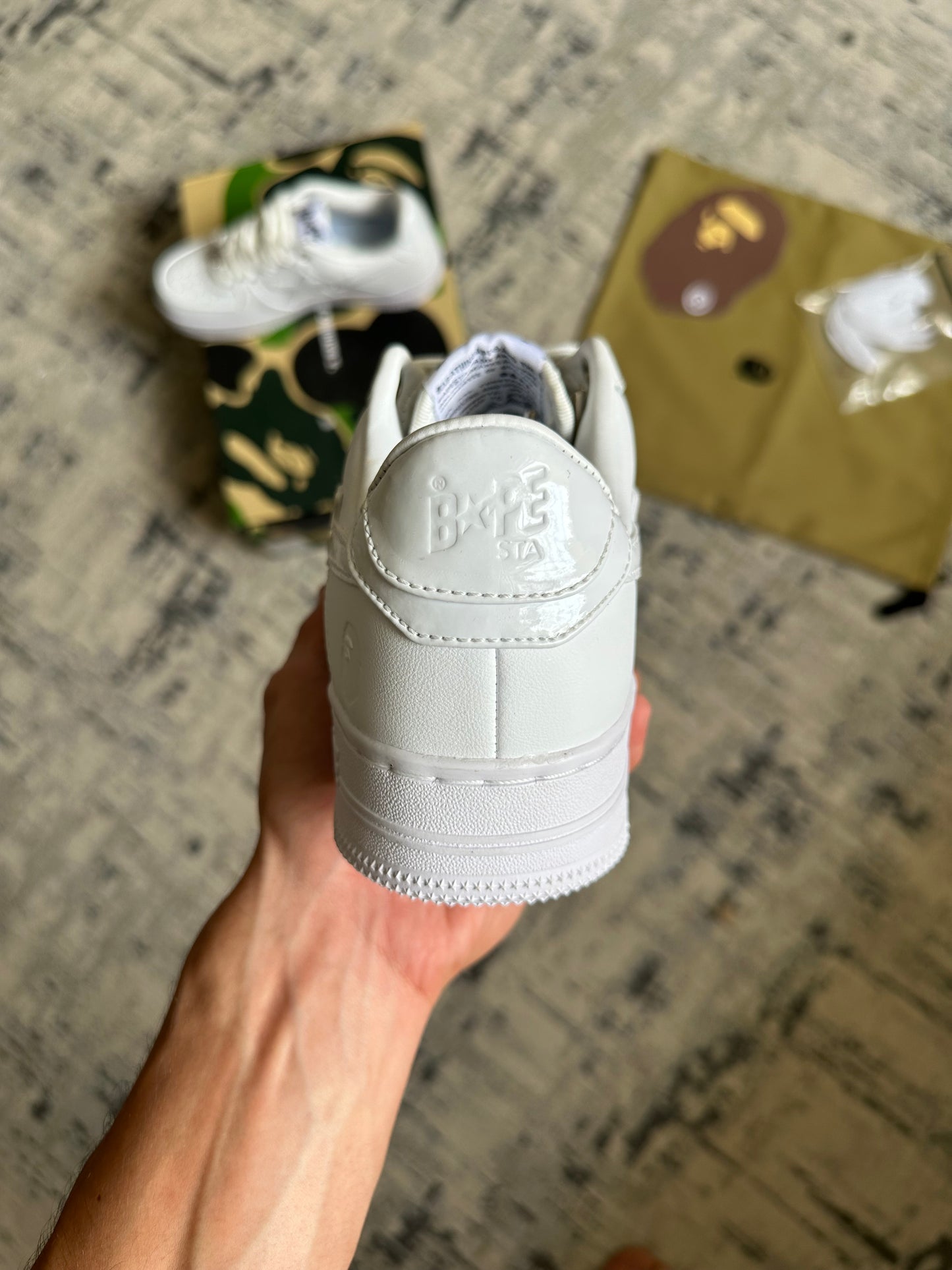 Bapesta “Triple White” (Pronta Entrega)