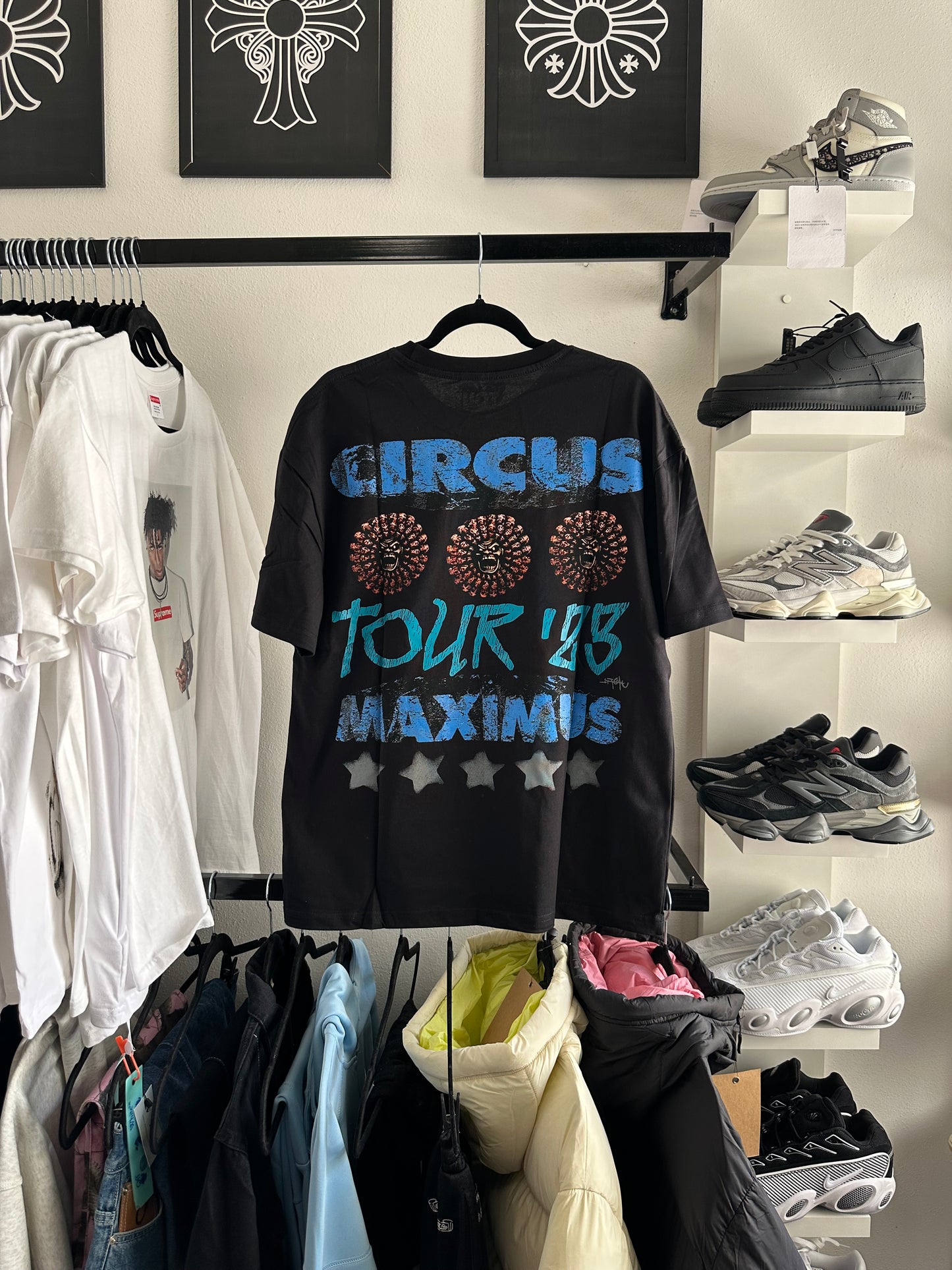 Camiseta Travis Scott Preta “Circus Maximus LA” (Pronta Entrega)