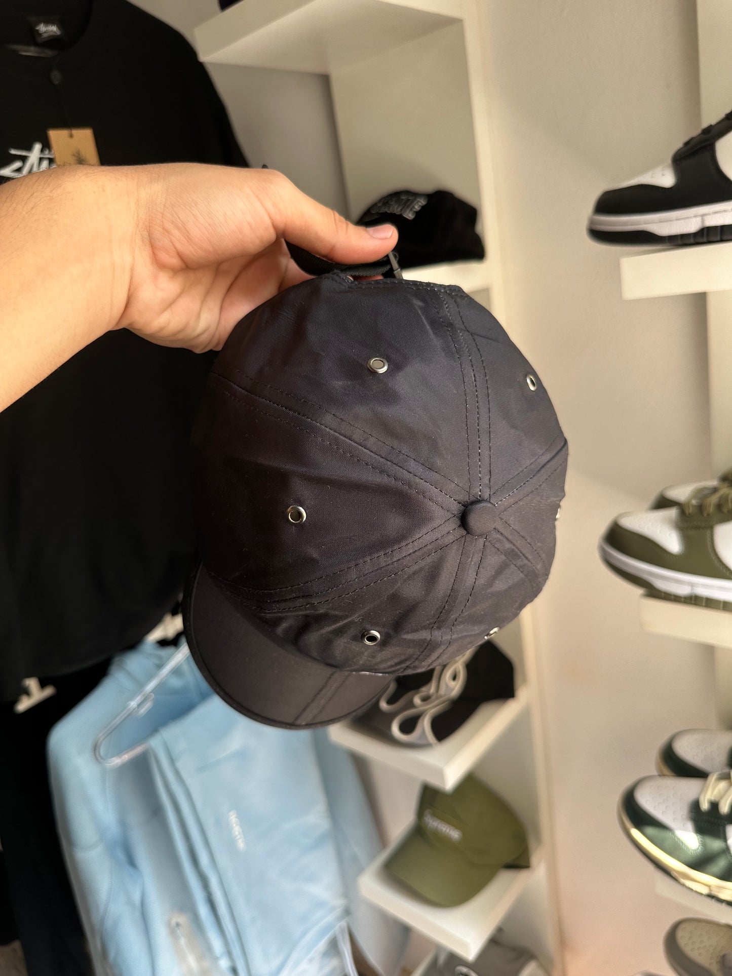 Boné 6 Panel Supreme x The North Face "Preto" (Pronta Entrega)