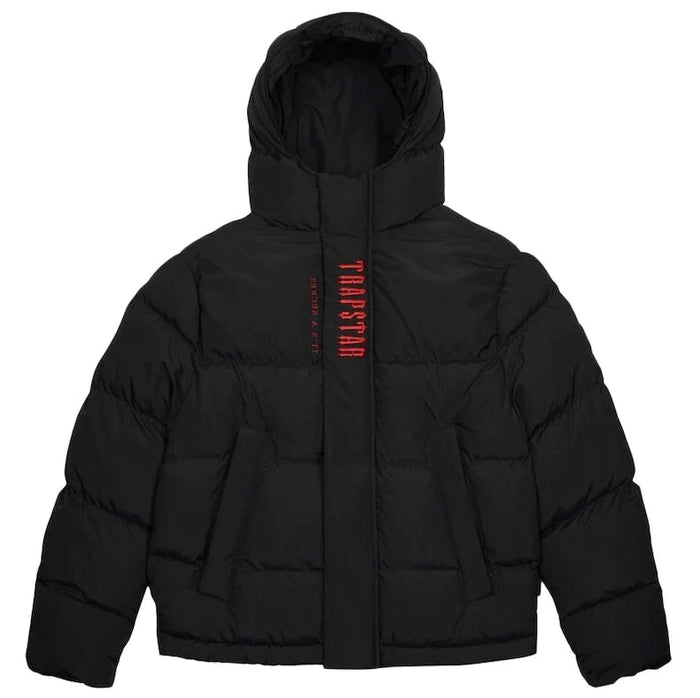 Jaqueta Trapstar Puffer "Irongate Black Red"